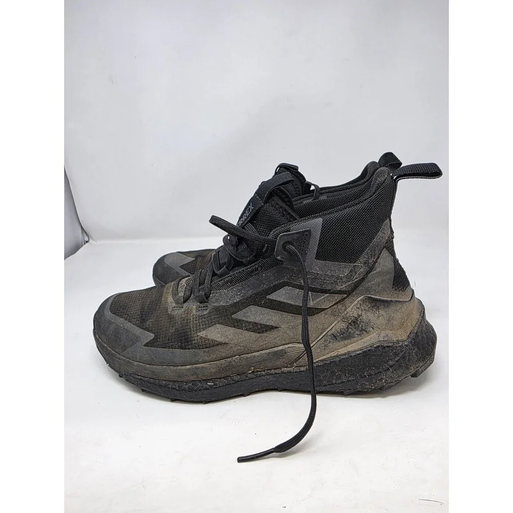 Adidas Terrex Free Hiker 2.0 Goretex Mens 10 Black Hiking Shoes Boost Flaws